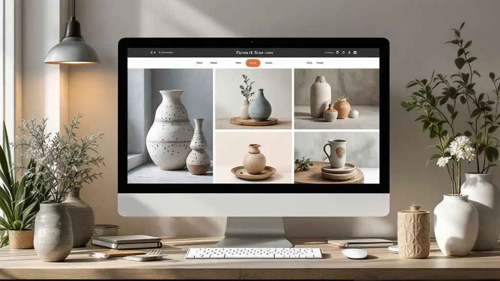 Boutique en ligne d'une céramiste et de ses pièces